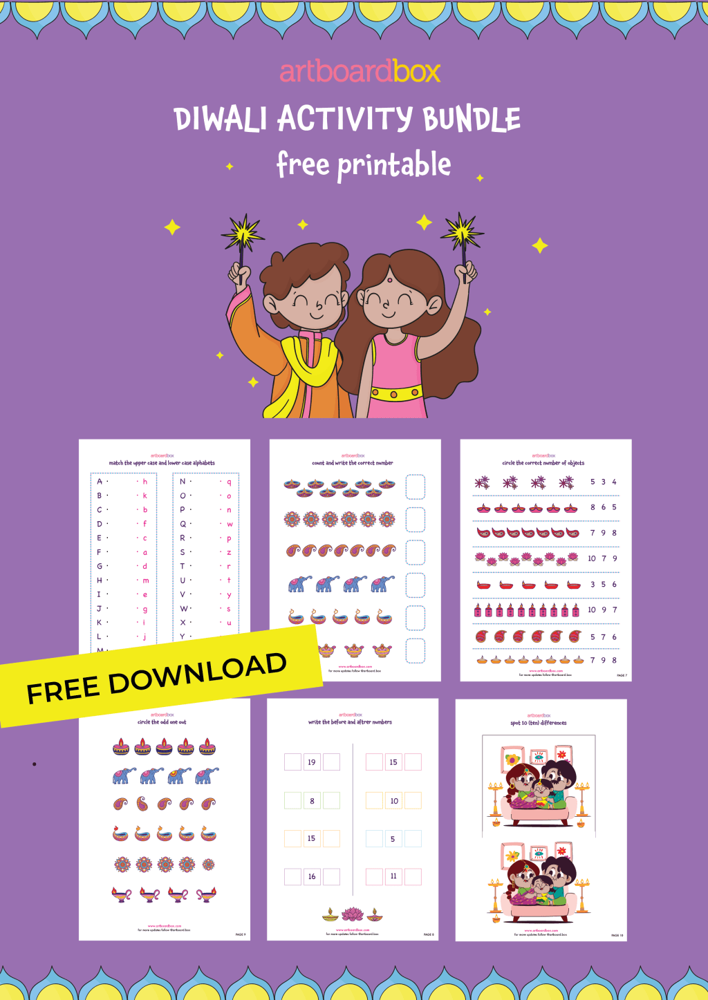 Diwali Activity Sheets&nbsp;Bundle