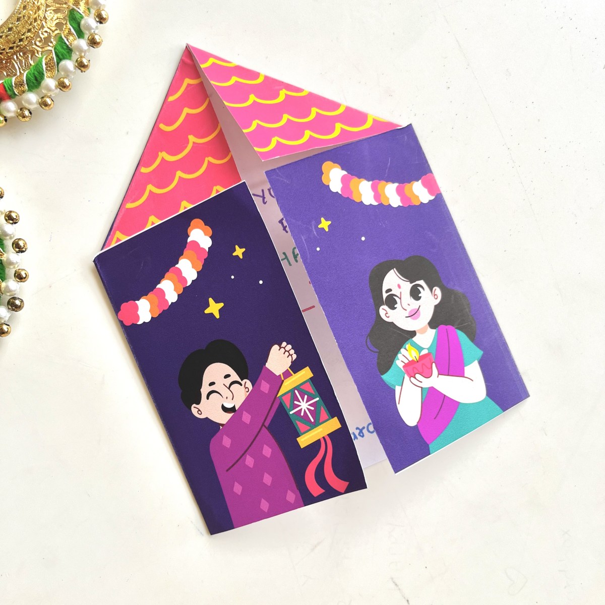 Free Diwali Card Template&nbsp;1
